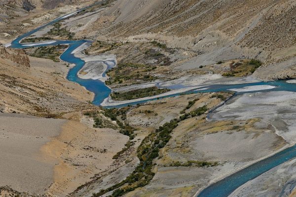 Rivière Tsarap sur la route de MAnali à Leh - Voyage à moto Transhimalayenne et Ladakh, Inde, Himalaya