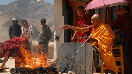 Cérémonie bouddhiste au monastère de Spituk - Voyage à moto Transhimalayenne et Ladakh, Inde, Himalaya