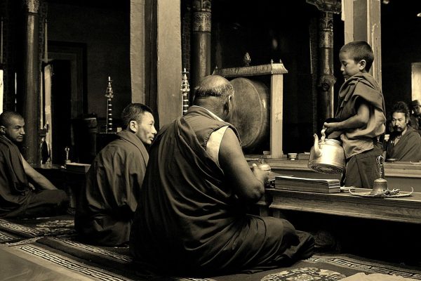 Cérémonie bouddhiste au monastère de Lamayuru - Voyage à moto Transhimalayenne et Ladakh, Inde, Himalaya