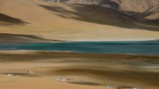 Lac Tso Kiagar - Voyage à moto Transhimalayenne et Ladakh, Inde, Himalaya en Royal Enfield